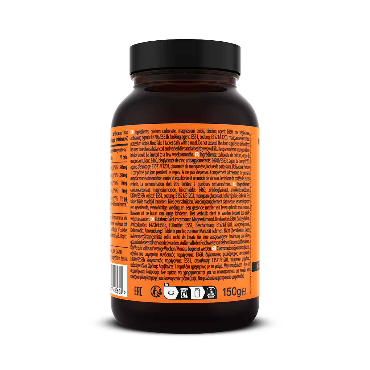 QNT Calcium, Magnesium en Zinc - 60 Tabletten