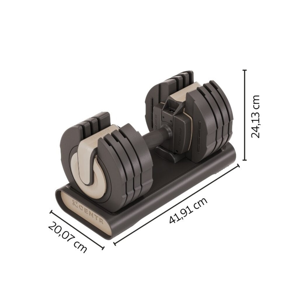 Centr Smart Stack 50 Verstelbare Dumbbell Set - 2,3 kg tot 22,5 kg