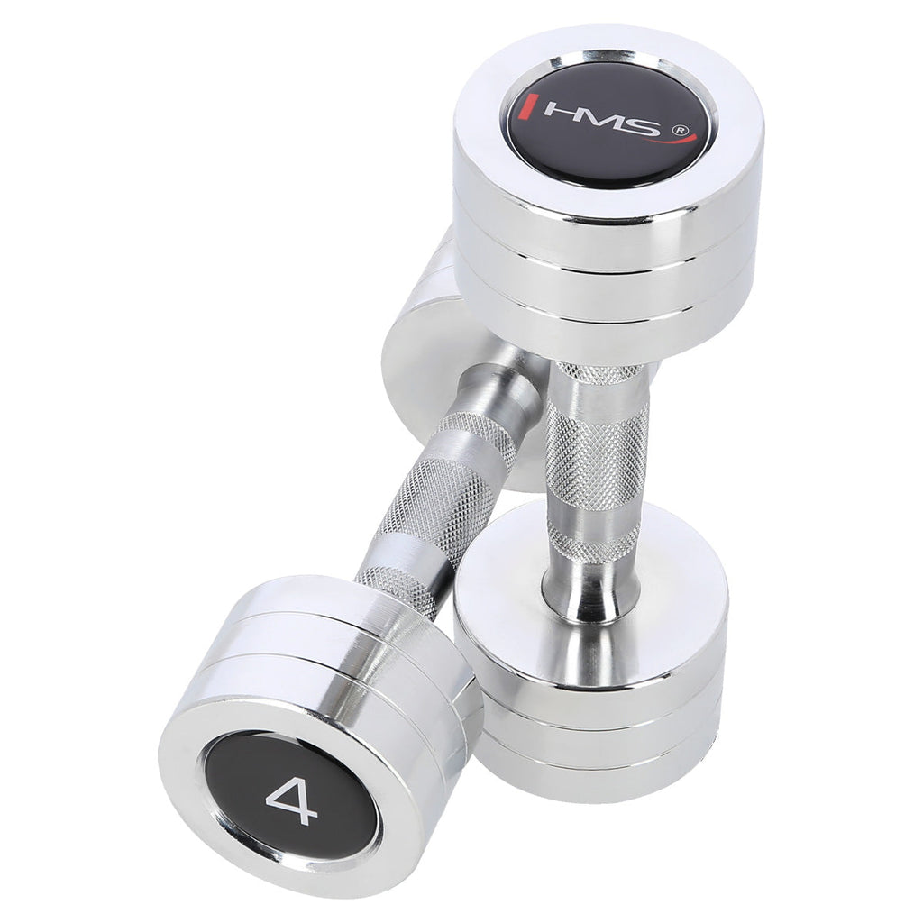 HMS Chroom Dumbbell Set - 2 x 4 kg