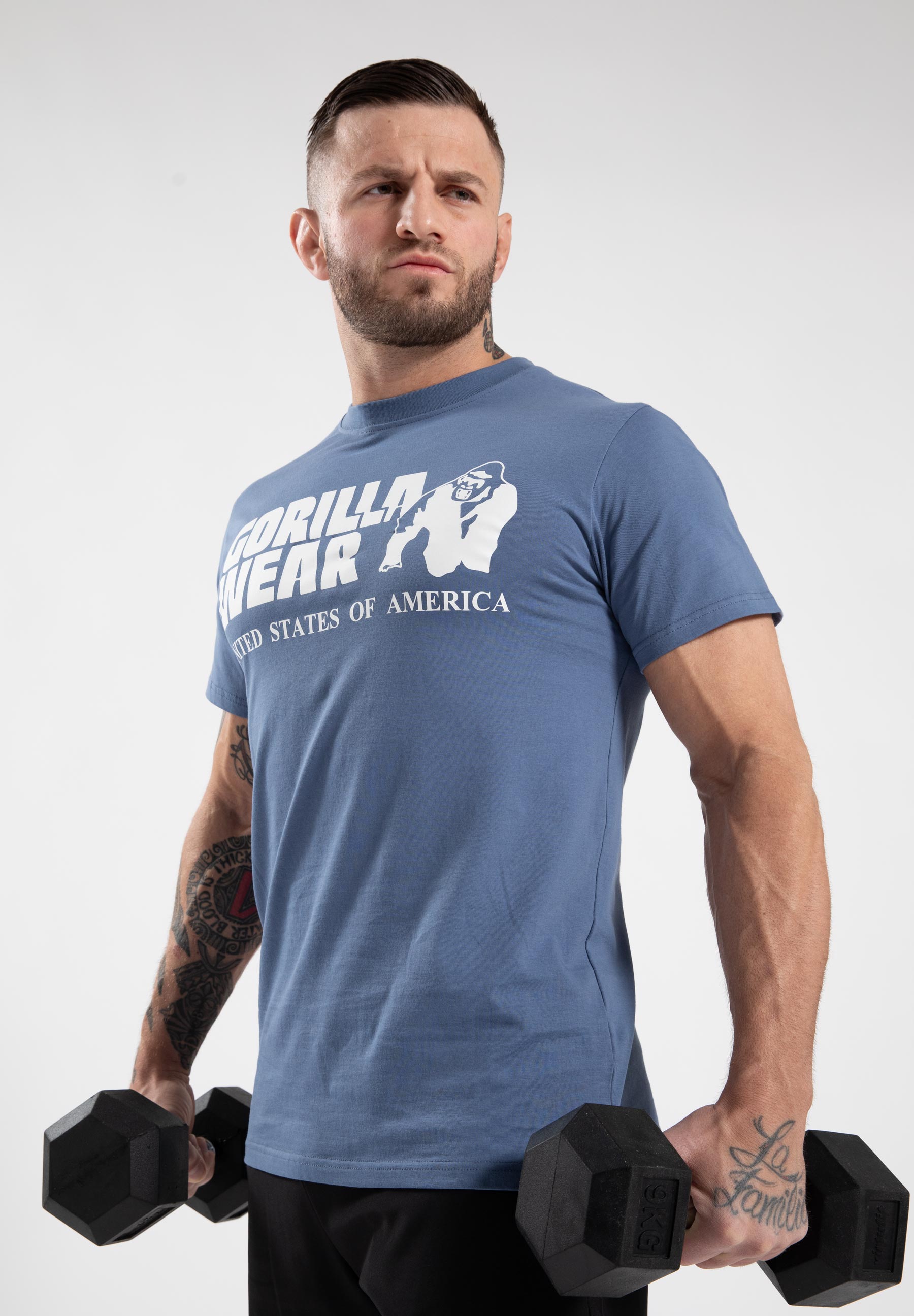 Gorilla Wear Classic T-shirt - Coronet Blauw
