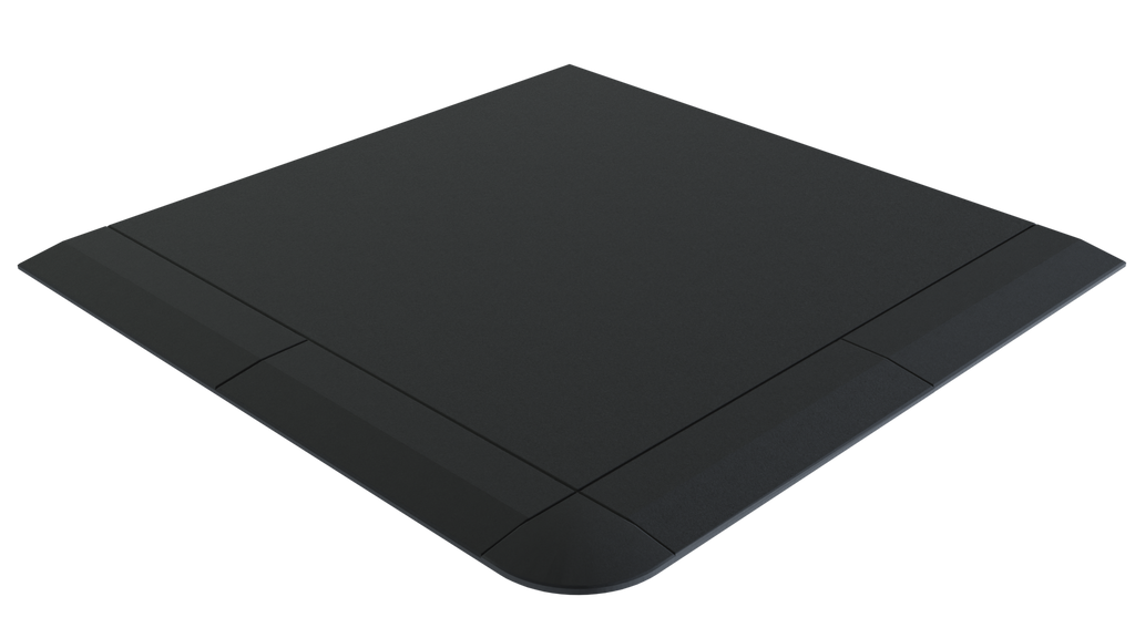Flow Fitness Rubberen Tegel - 100 x 100 cm - Inclusief Connector