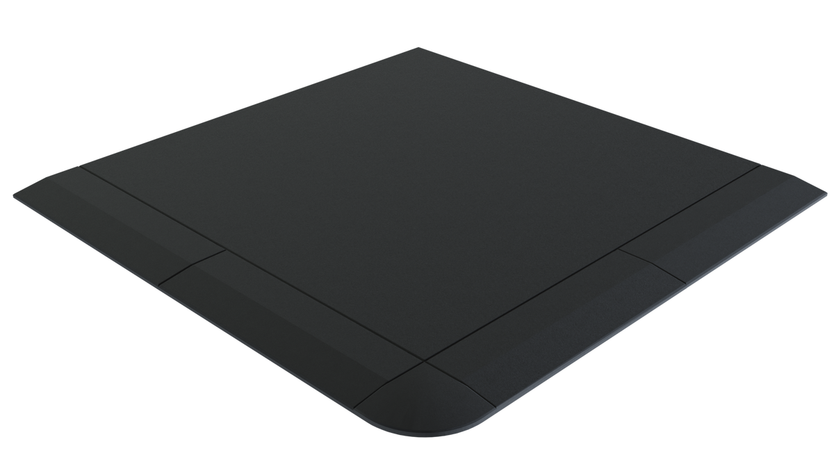Flow Fitness Rubberen Tegel met Waterdichte SBR-laag - 100 x 100 x 2 cm - per 60 stuks - Aanzicht