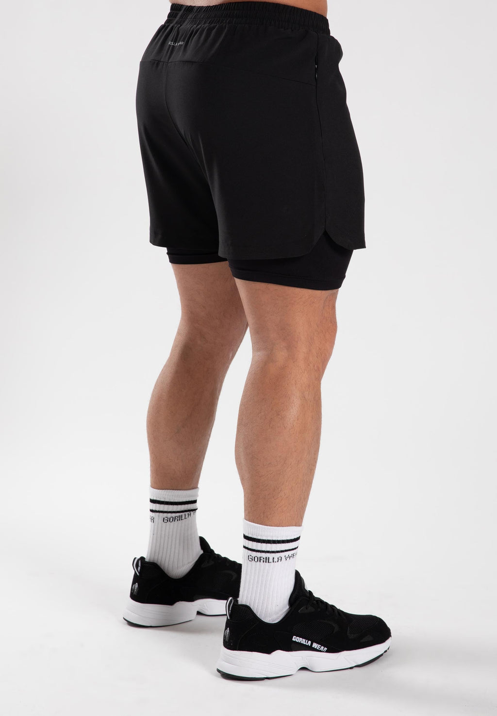 Gorilla Wear Cortez 2-in-1 Shorts - Zwart