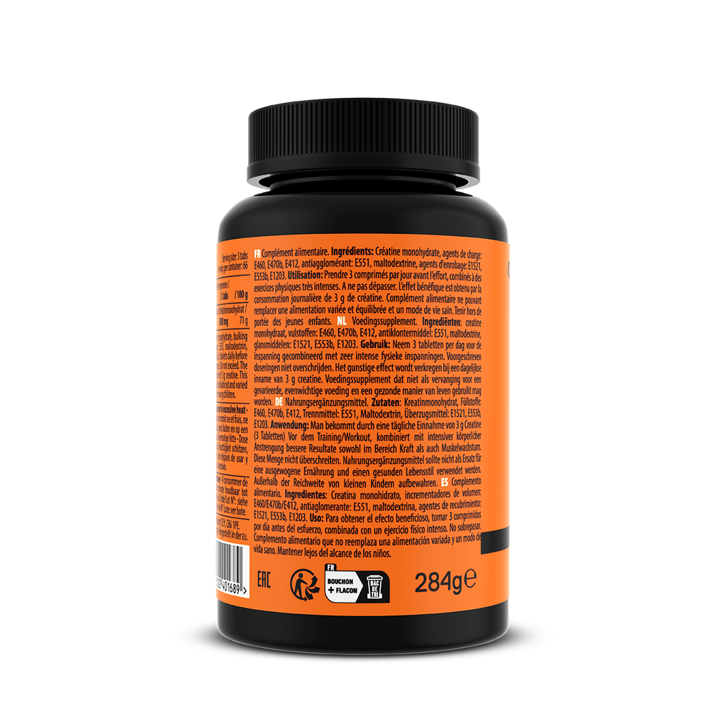 QNT Creatine Monohydrate - 200 Tabletten