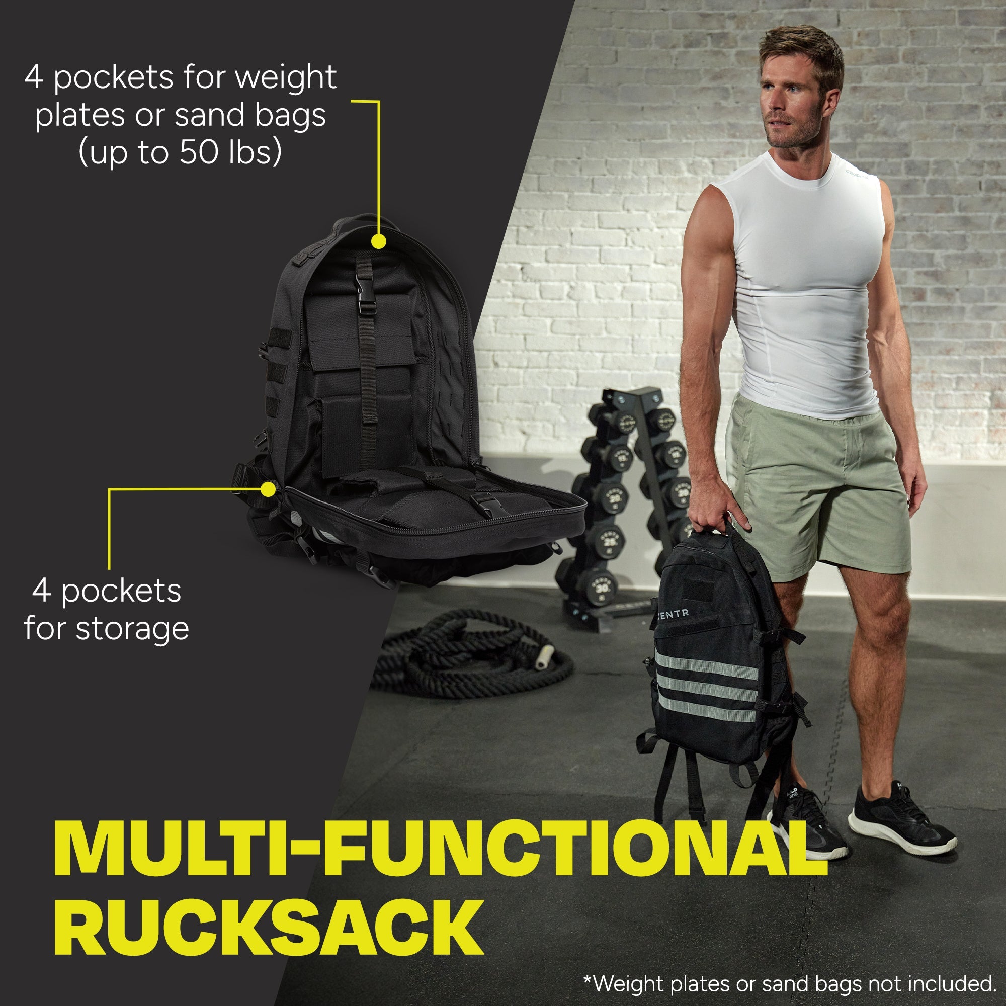 Centr Rugzak - Gewichtsvest - 22,7 kg