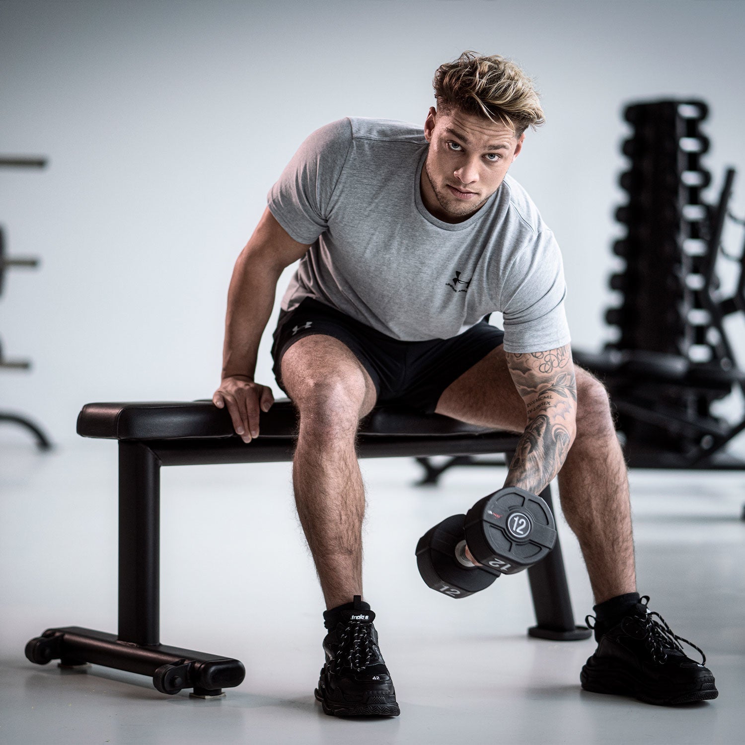 Lifemaxx Flat Bench V2 - Trainingsbank - Zwart