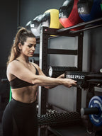 Lifemaxx Crossmaxx Weight Lifting Belt Premium - Leer