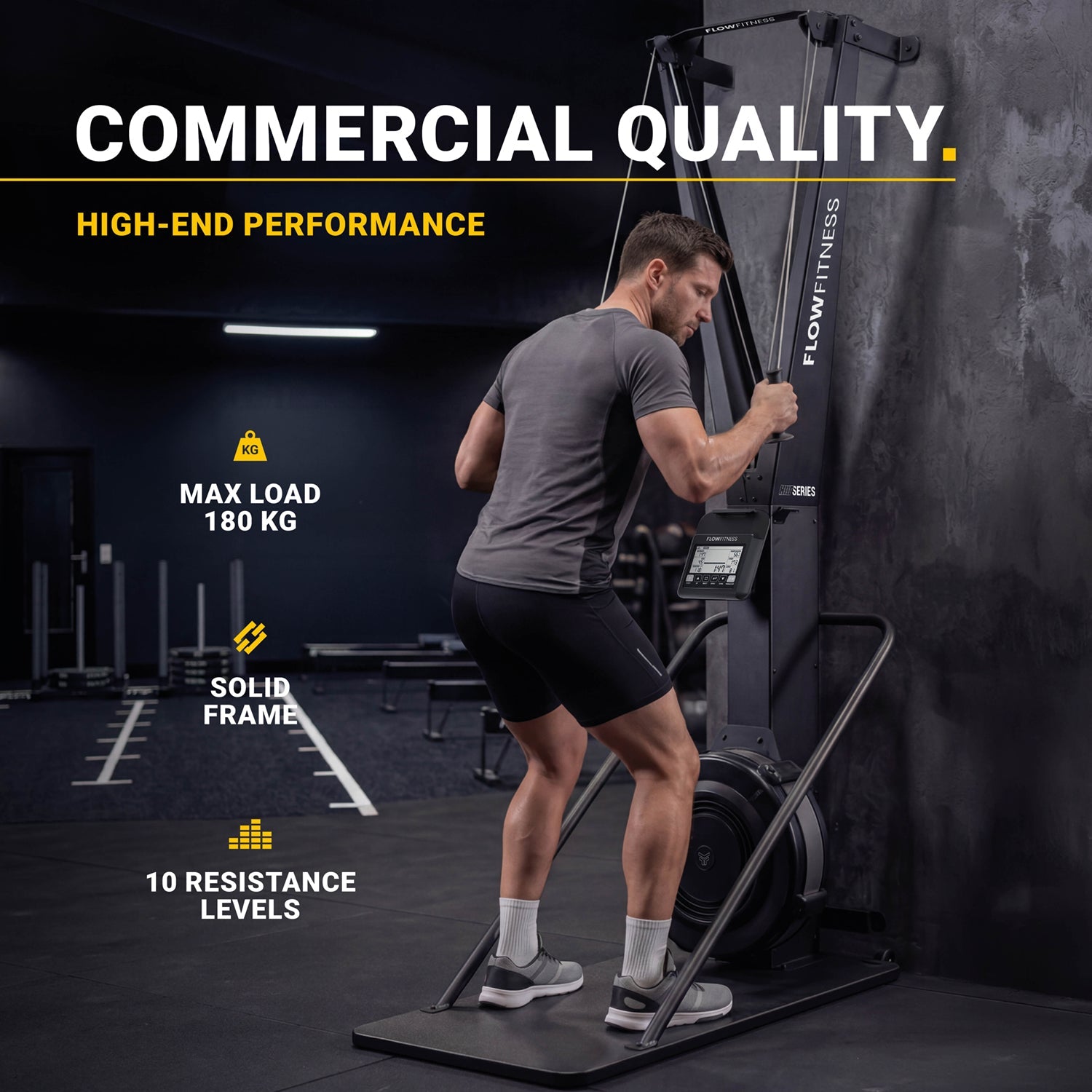 Flow Fitness Perform Pro Ski Trainer - Inclusief Platform