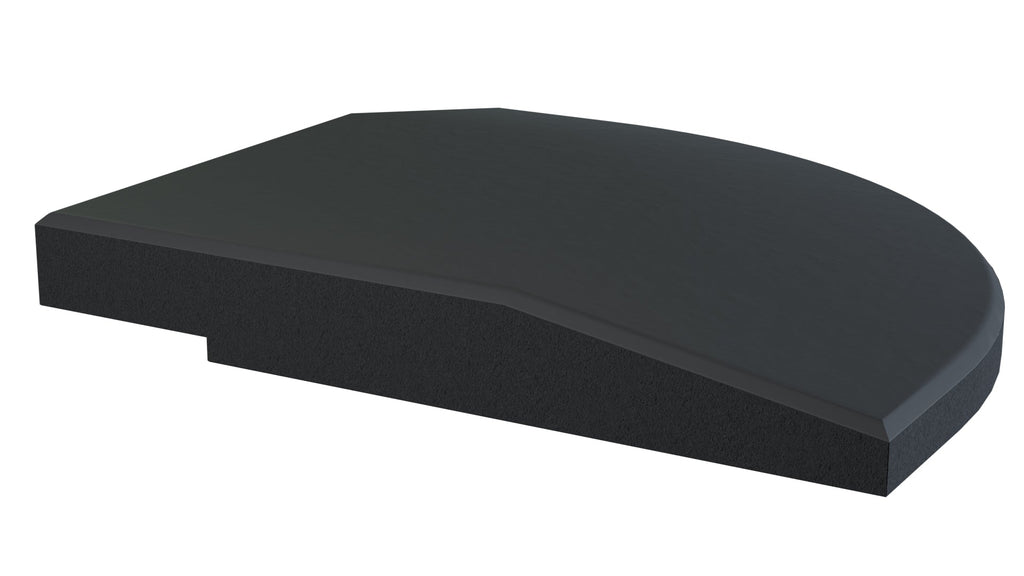 Flow Fitness Hoekprofiel Rubberen Tegel Met Waterdichte SBR-Laag - 20 x 20 x 2 cm
