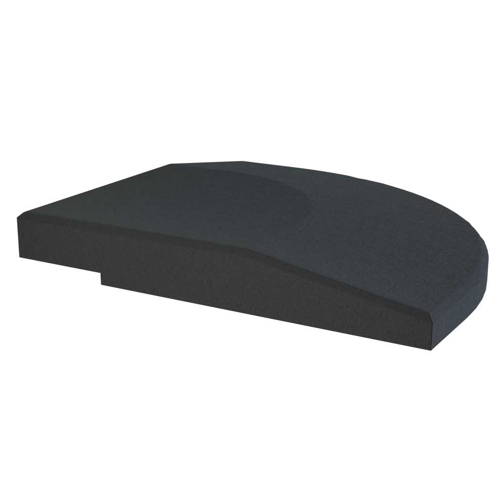 Flow Fitness Hoekprofiel Rubberen Tegel - 20 x 20 x 2 cm