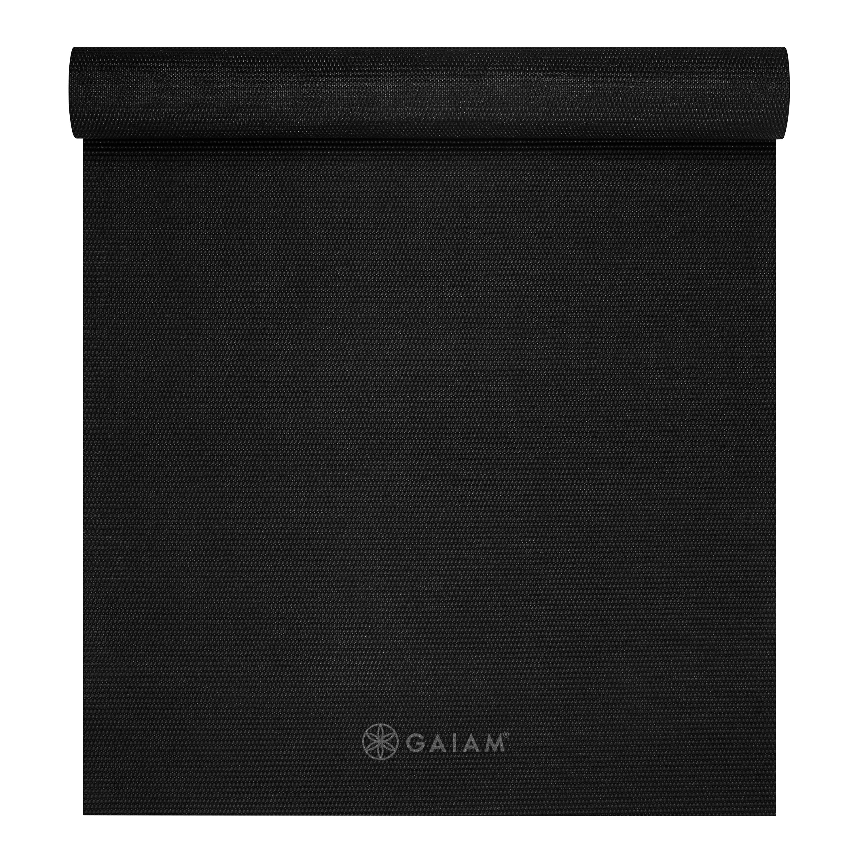 Gaiam Yoga Mat - Zwart - 4 mm