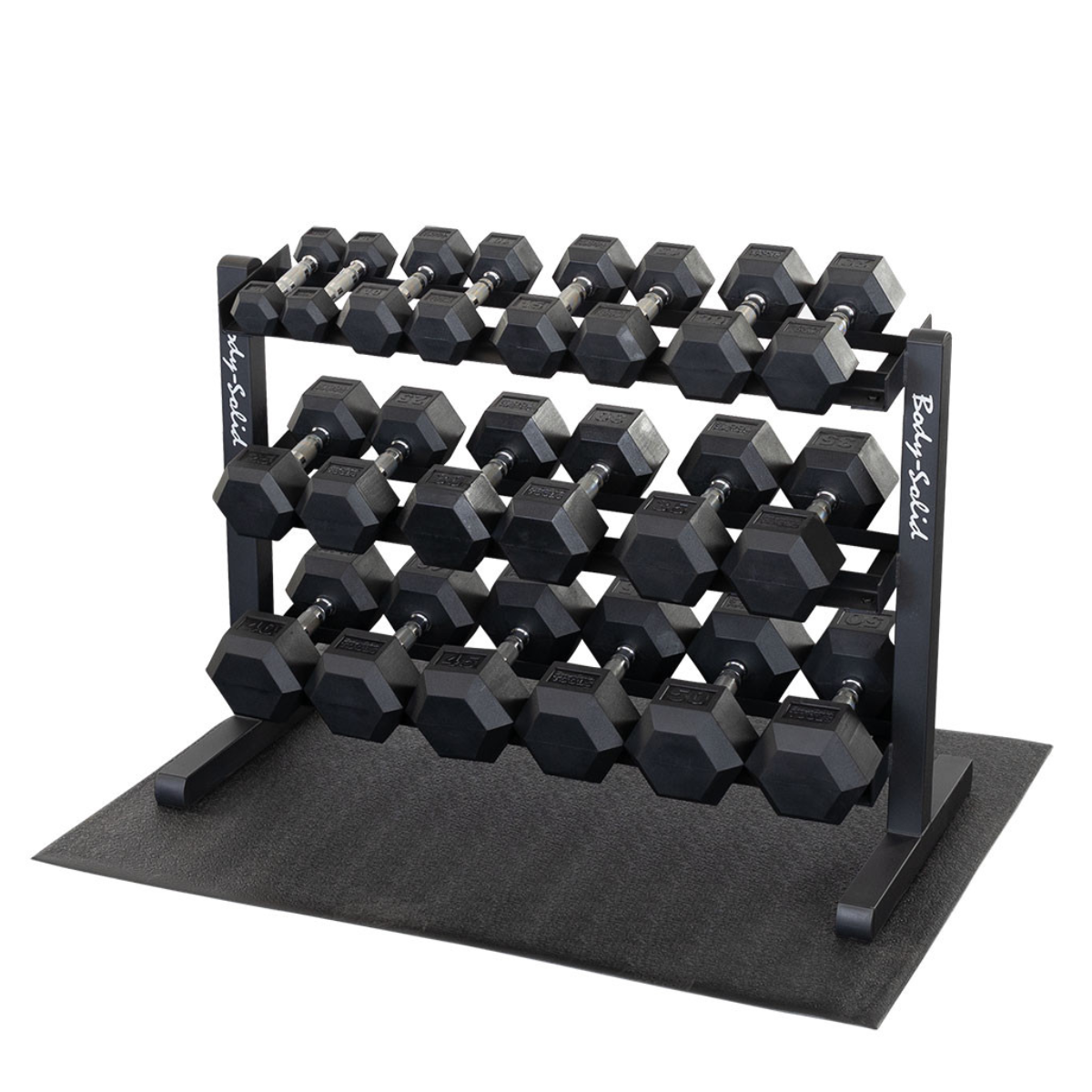 Body-Solid GDR363B 3-Laags Dumbbell Opbergrek