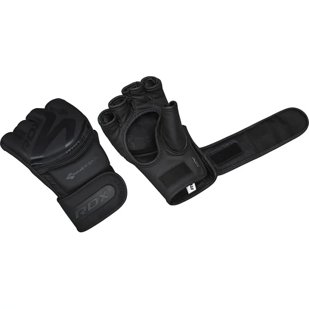 RDX Sports F15 Noir MMA Grappling Gloves - Zwart