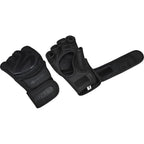 RDX Sports F15 Noir MMA Grappling Gloves - Zwart