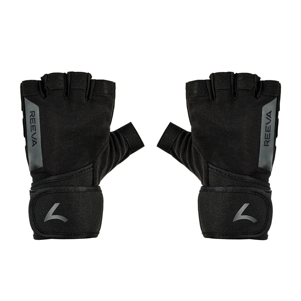 Reeva Fitness Handschoenen met Wrist Wrap - Zwart