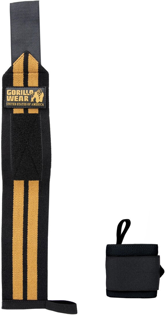 Gorilla Wear Wrist Wraps Pro - Zwart/Goud