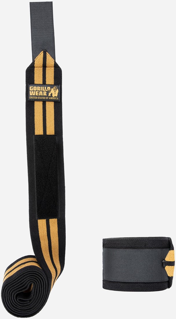 Gorilla Wear Knee Wraps - Zwart/Goud
