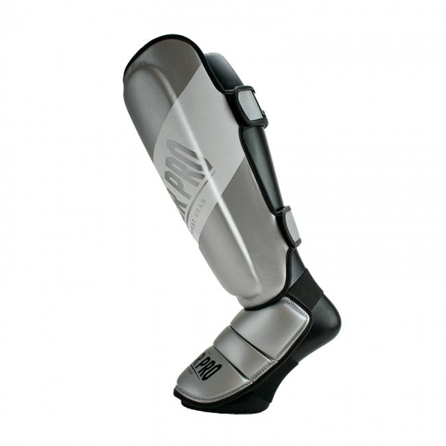 Super Pro Combat Gear Rebel Scheenbeschermers - Grijs/Wit