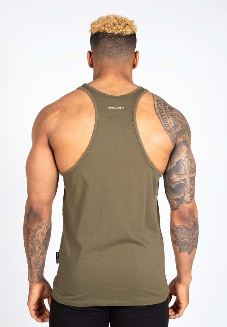 Gorilla Wear Carter Stretch Tank Top - Legergroen
