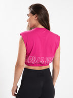 Gorilla Wear Albion Oversized Crop Top - Roze