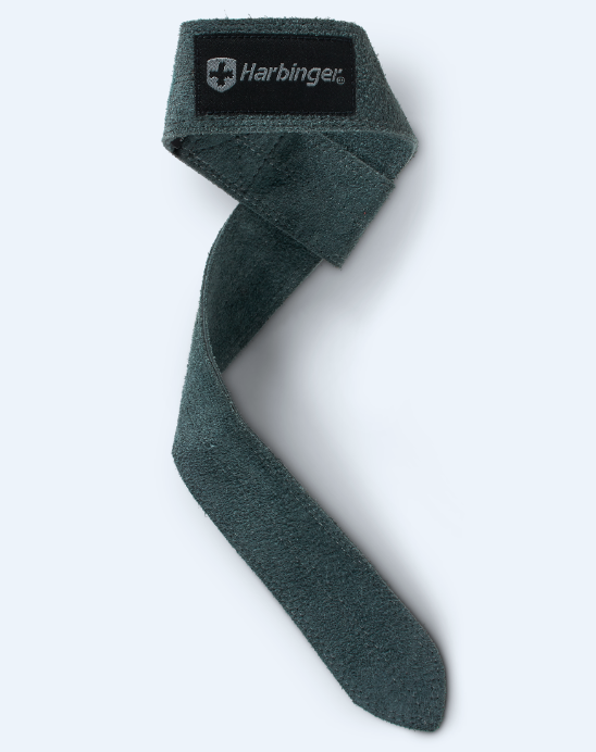 Harbinger - Pro Leather Lifting Straps - Fitness Straps - One Size - Zwart