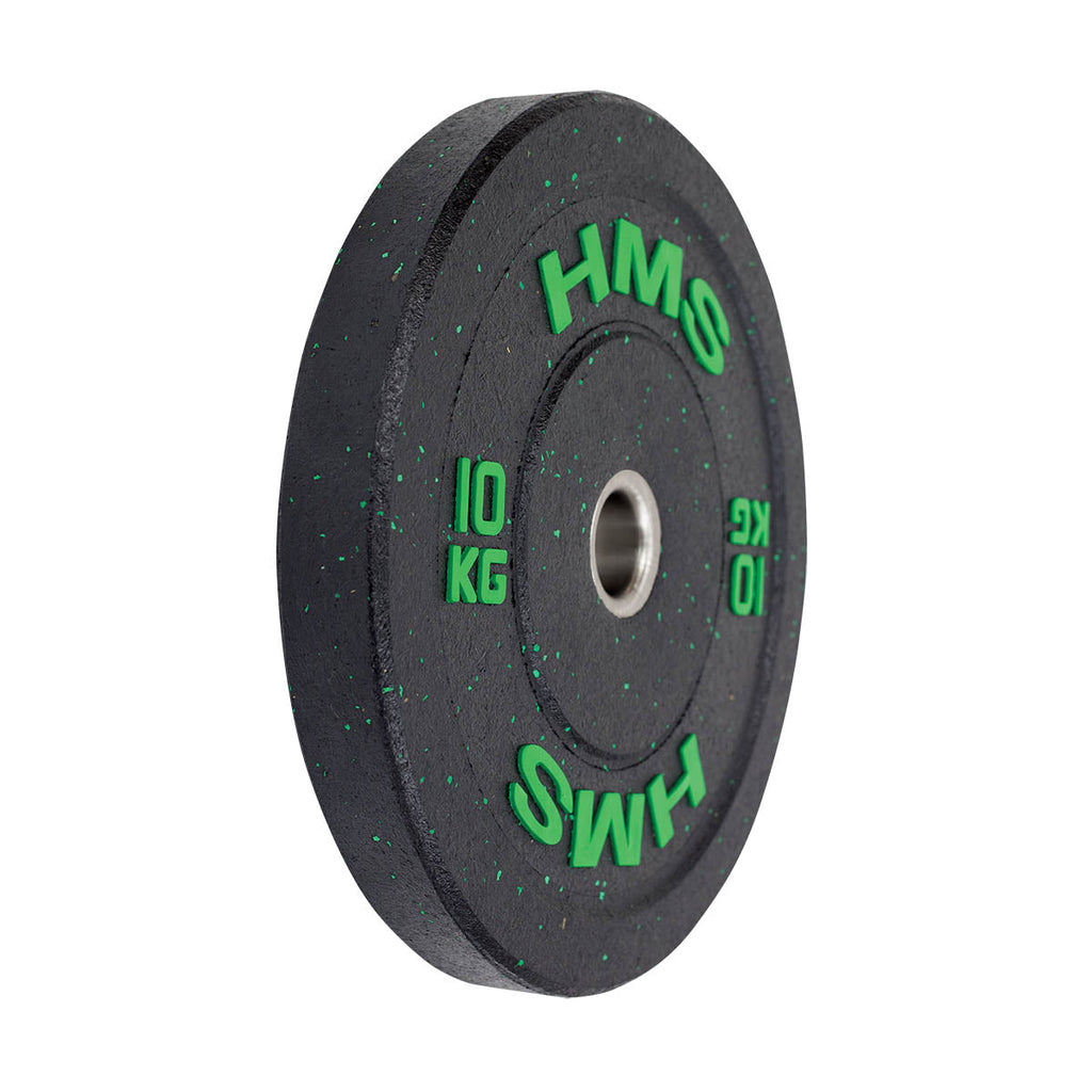 HMS Bumper Plate - Olympische Halterschijf - 10 kg - Groen