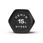 Centr x Hyrox Urethane Hexagon Dumbbell - 15 kg