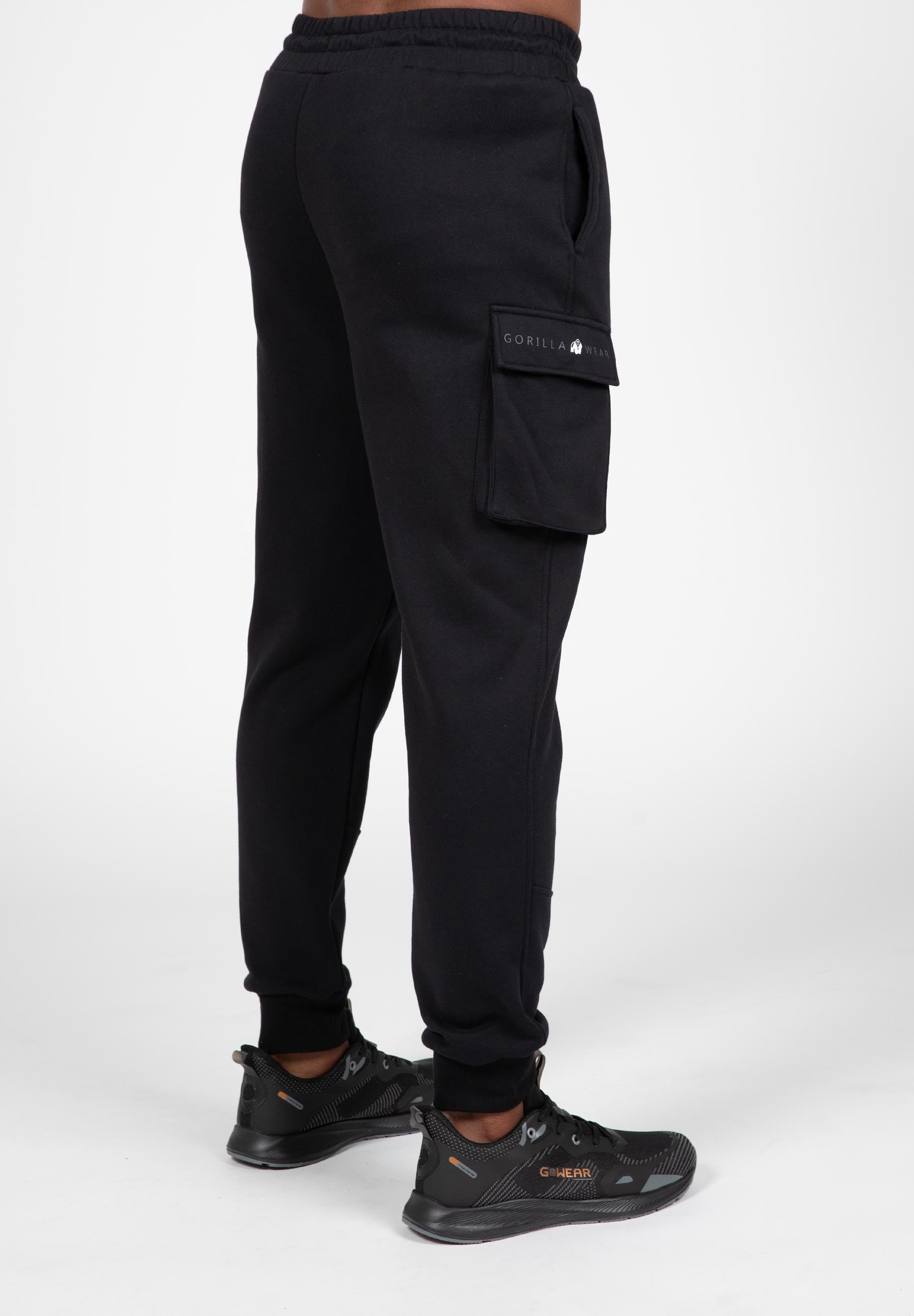 Gorilla Wear Hudson Cargo Joggingbroek - Zwart