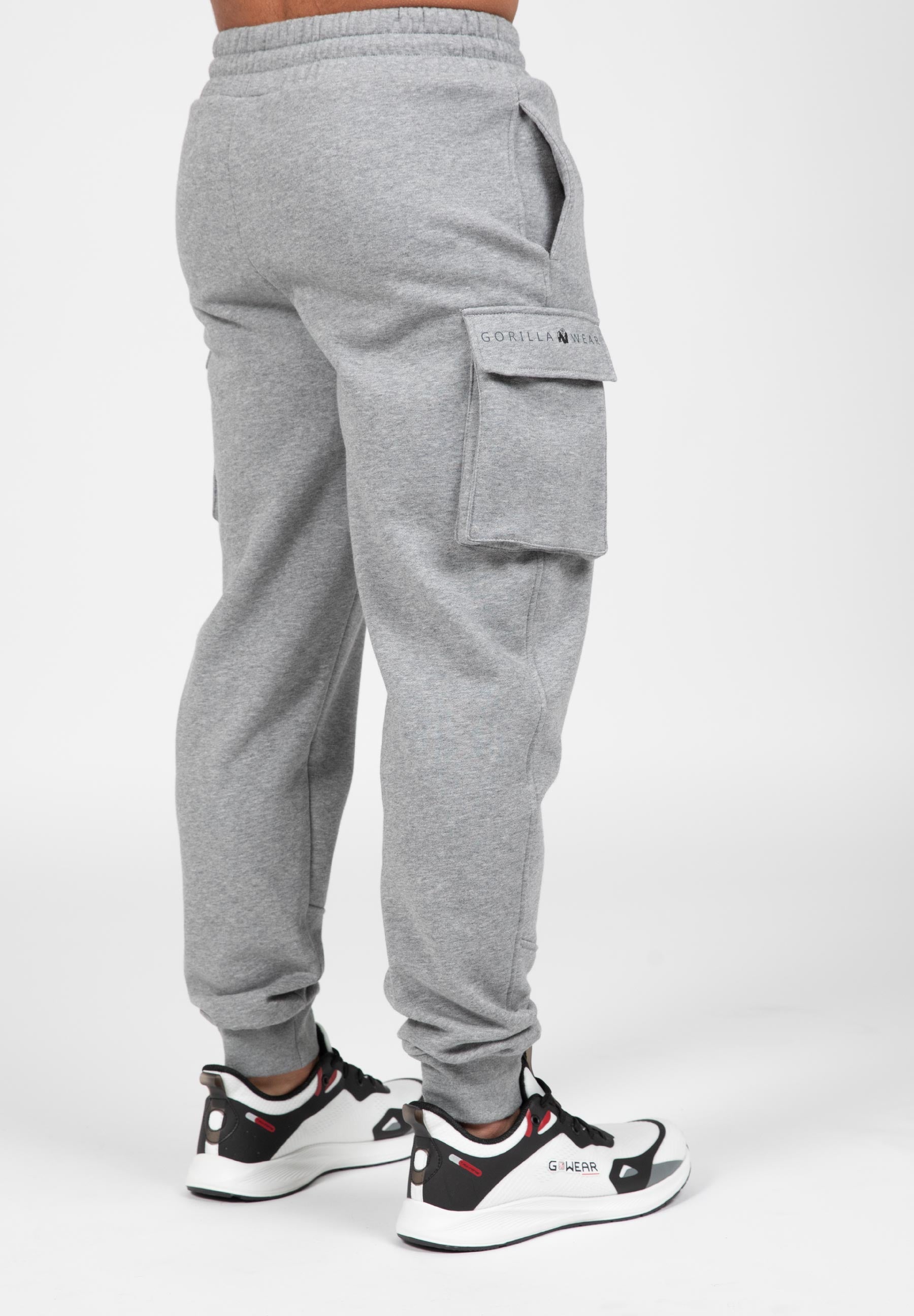 Gorilla Wear Hudson Cargo Joggingbroek - Grijs Gemeleerd