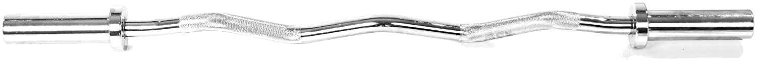 Toorx Olympische Curlstang - 120 cm - Chroom