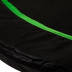 VirtuFit Trampoline Beschermrand - Zwart / Groen - 366 cm - Tweedekans - Aanzicht