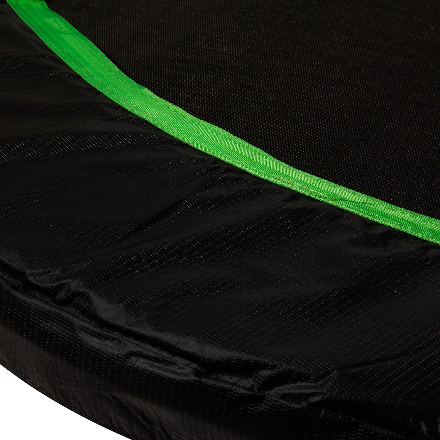 VirtuFit Trampoline Beschermrand - Zwart / Groen - 366 cm - Tweedekans - Aanzicht