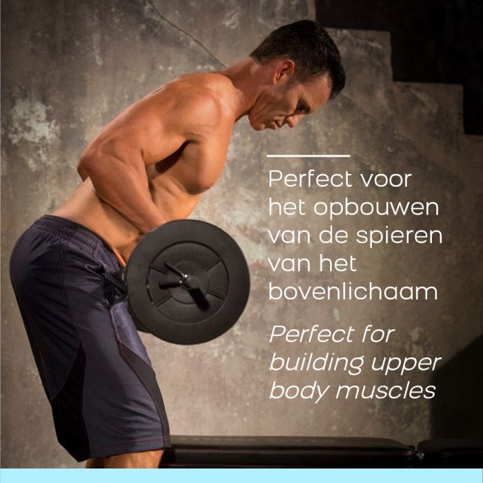 Iron Gym Verstelbare Curlstang Set - 23 kg - Zwart
