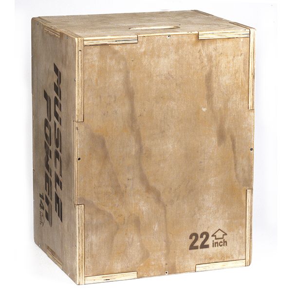 Muscle Power Houten Plyo Box Klein
