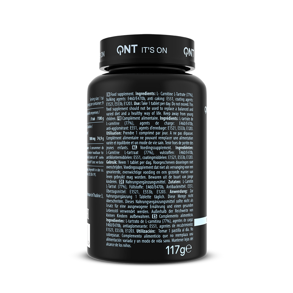 QNT Maxi L-Carnitine - 1000 mg - 90 Tabletten