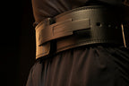Reeva Lifting Belt van Carbon Leer - RVS Gesp - 13 mm