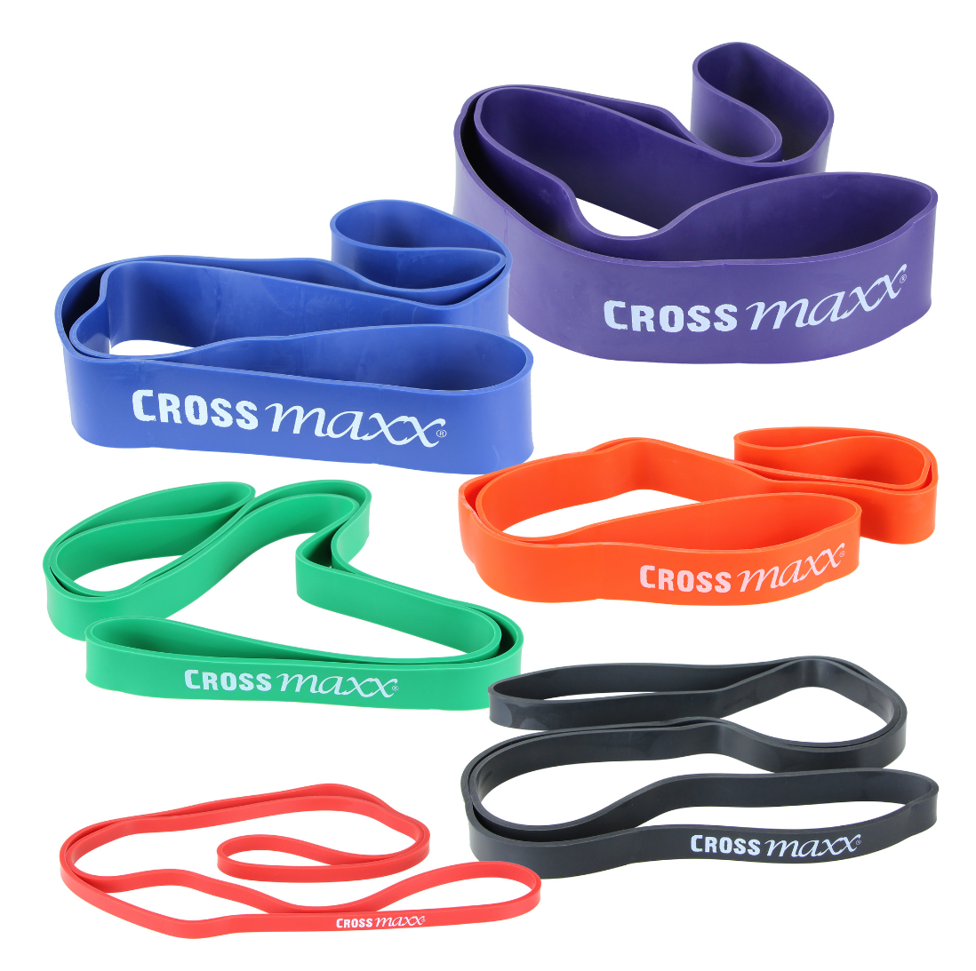 Lifemaxx Crossmaxx Resistance Band - Zwart - Licht / Medium