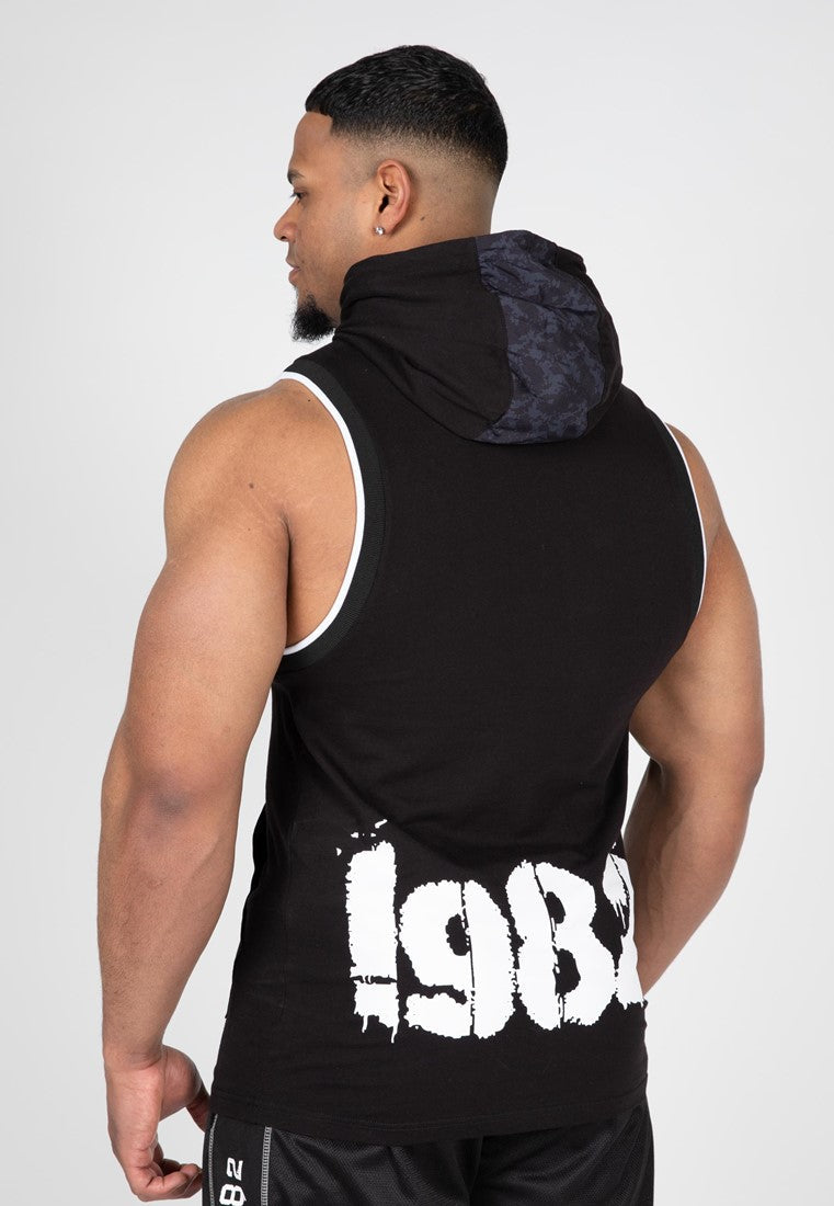 Gorilla Wear Loretto Mouwloze Hoodie - Zwart