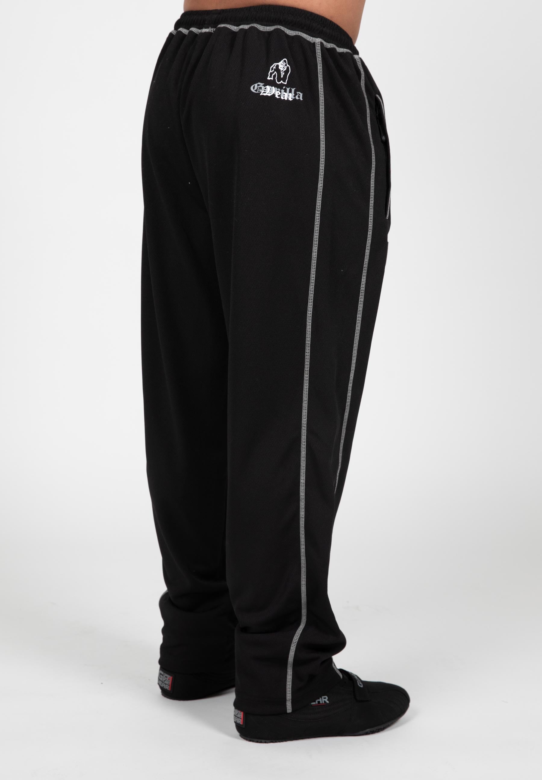 Gorilla Wear Marlow Mesh Pants - Zwart/Grijs