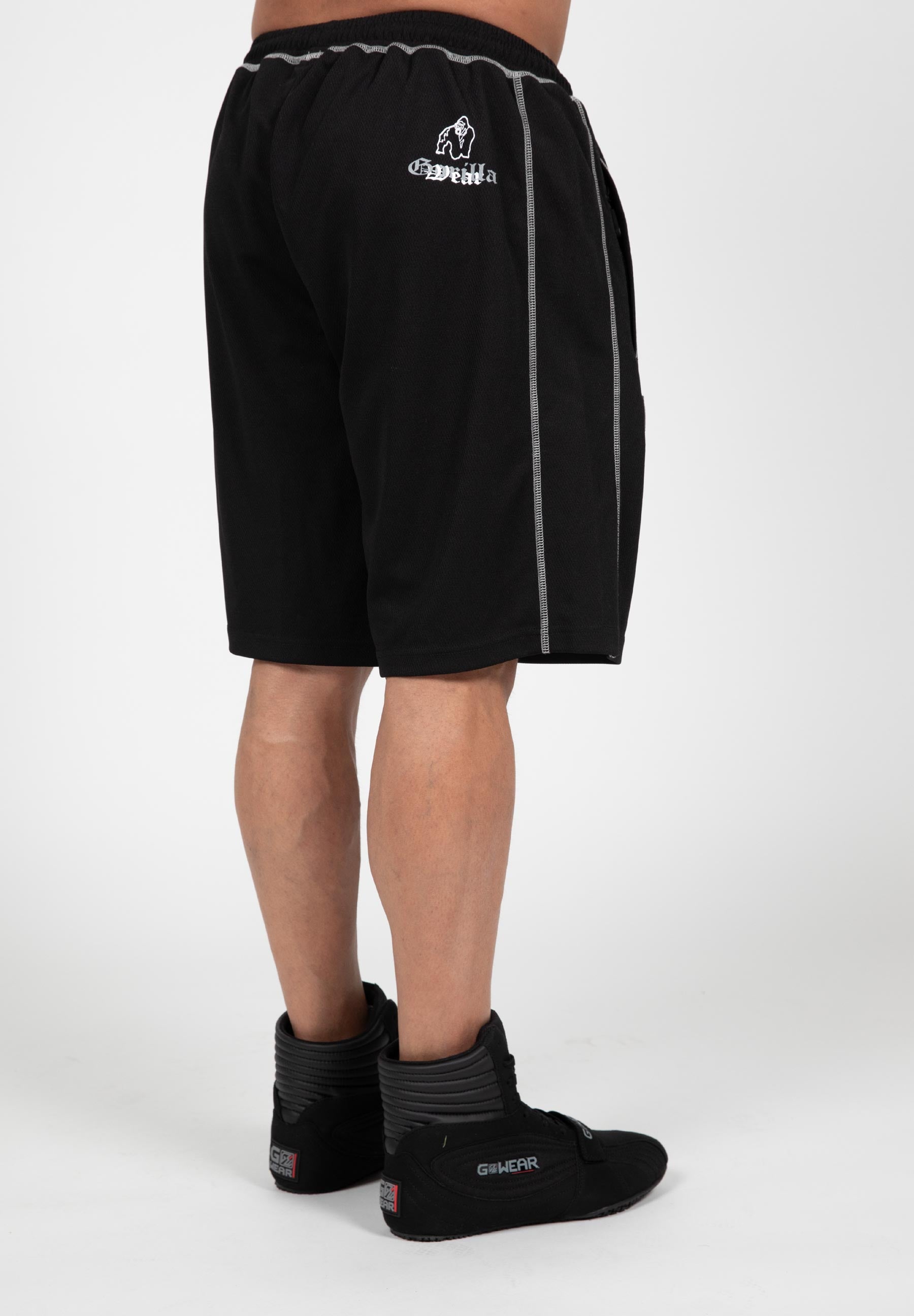 Gorilla Wear Marlow Mesh Shorts - Zwart/Grijs