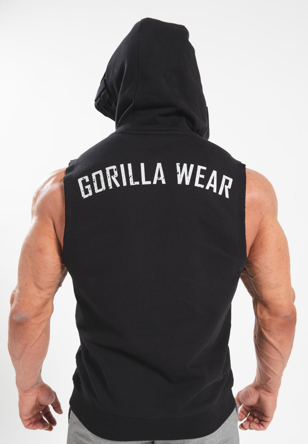 Gorilla Wear Marshall Mouwloze Hoodie - Zwart