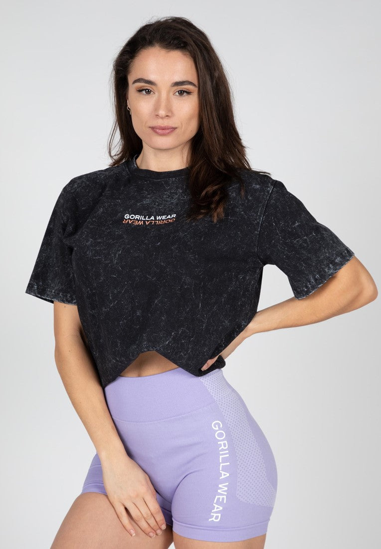 Gorilla Wear Medina Oversized T-shirt - Washed Zwart