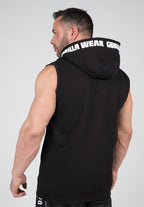 Gorilla Wear Milwaukee Mouwloos Vest met Capuchon - Zwart