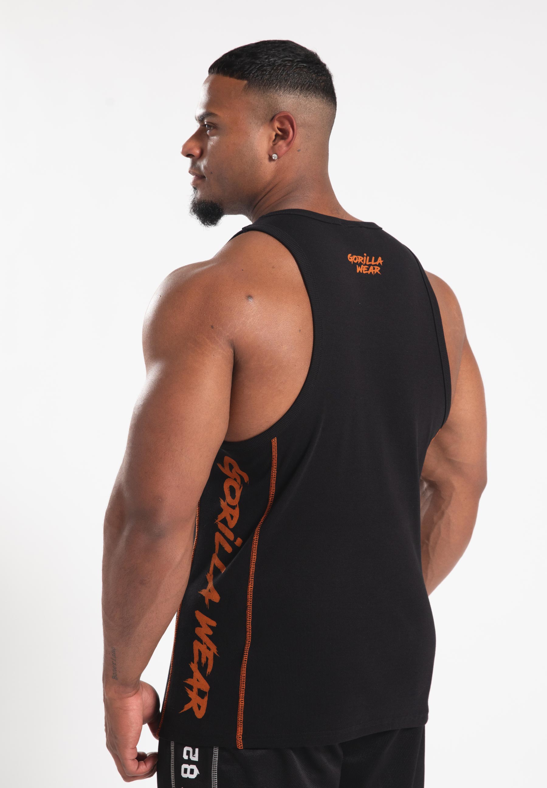 Gorilla Wear Monterey Tank Top - Zwart/Oranje
