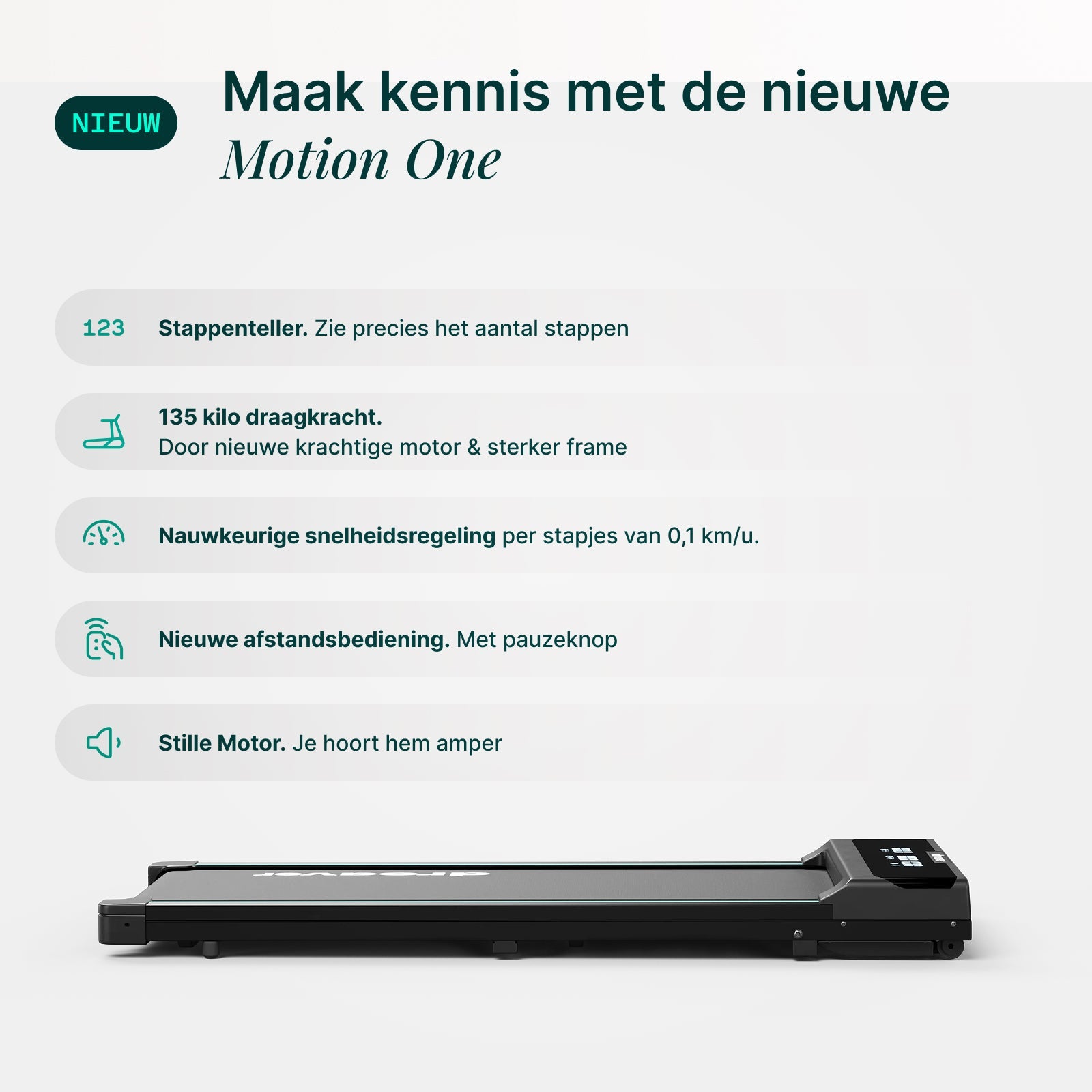 Dreaver Motion One Walkingpad - met Stappenteller