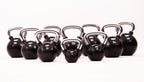 Muscle Power Rubberen Kettlebell - Zwart - 16 kg
