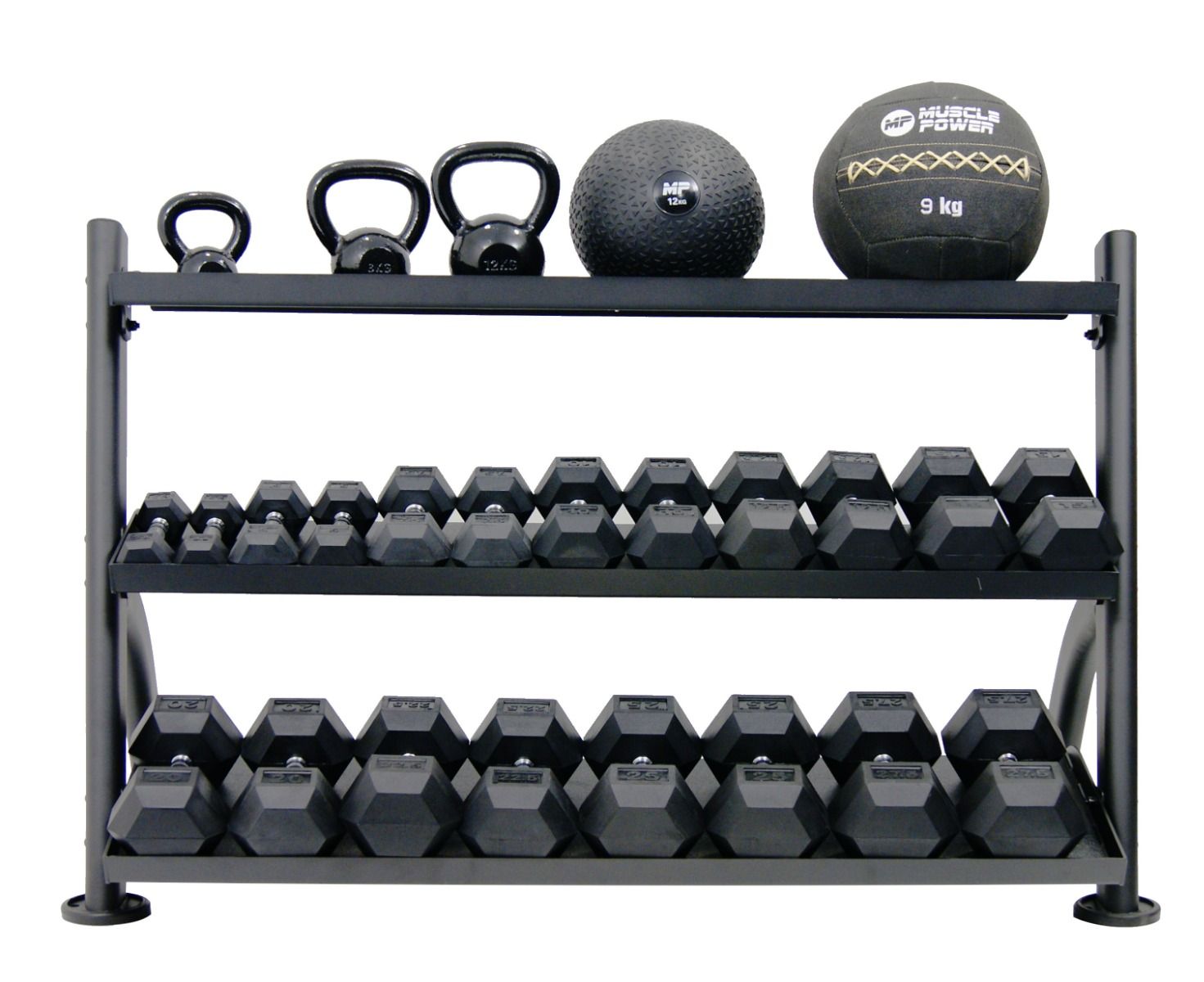Muscle Power Opbergrek voor Kettlebells en/of Dumbbells
