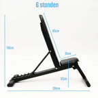 Muscle Power Opklapbare Trainingsbank - Zwart