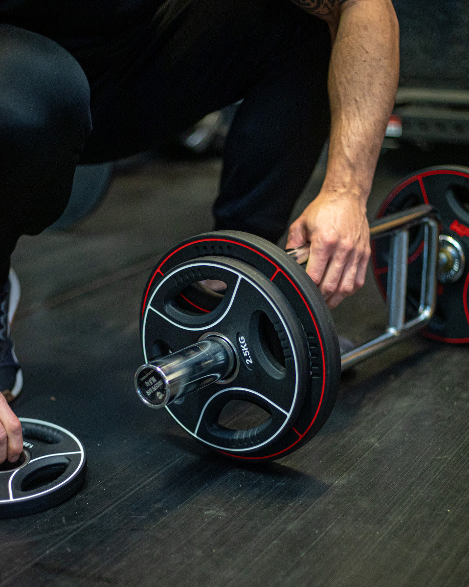 Muscle Power PU 4-Grip Halterschijf - 50 mm - 2,5 kg