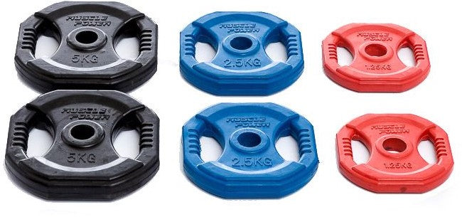 Muscle Power Aerobics Halterschijf - 30 mm - 2.5 kg - Blauw - Per stuk